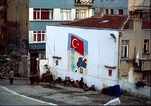 Straße in Fatih in den 1990ern